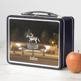 Lunch Box Statue du Cheval Danseuse Autochtone Saratoga Lunc