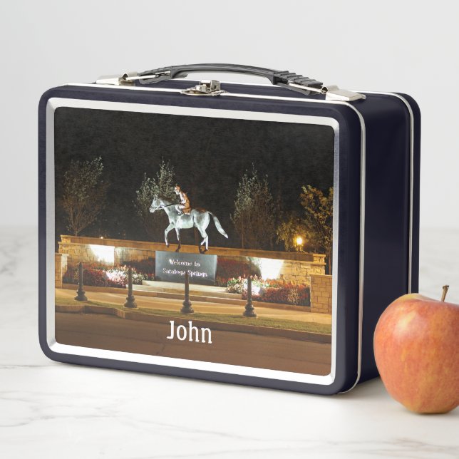 Lunch Box Statue du Cheval Danseuse Autochtone Saratoga Lunc (En situation)