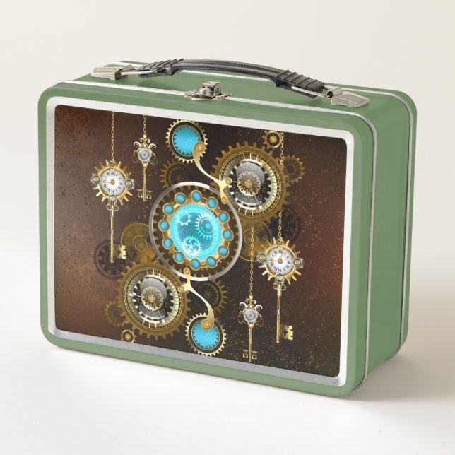 Lunch Box Steampunk Rusty Background (Devant)