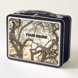 Lunch Box Sunset Leopard - Custom Safari Tin