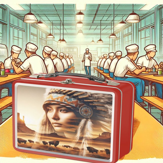 Lunch Box Sunset Warrior Metal Art (Créateur téléchargé)