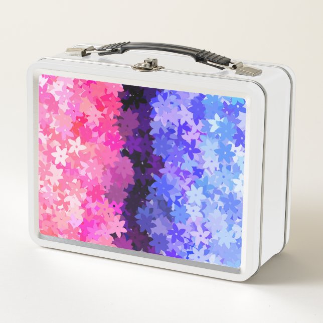 Lunch Box Super Boho Quirky Retro Floral Omnisexual Pride (Devant)