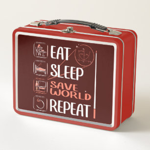 Lunch Box Super enseignant math sauve le monde. Merci Gift