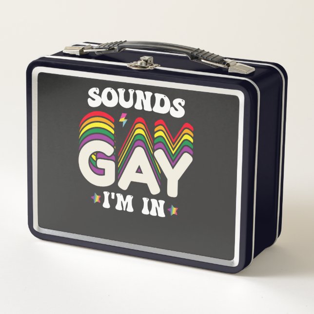 Lunch Box Super LGBT Pride Sonne Gay I In (Devant)