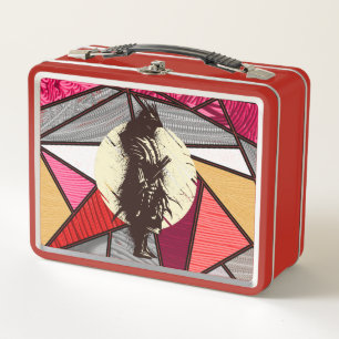 Lunch Box Super Samurai Warrior Silhouette Design