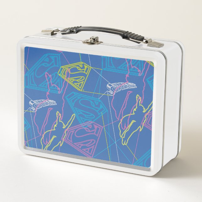 Lunch Box Supergirl et logo en couleurs (Devant)