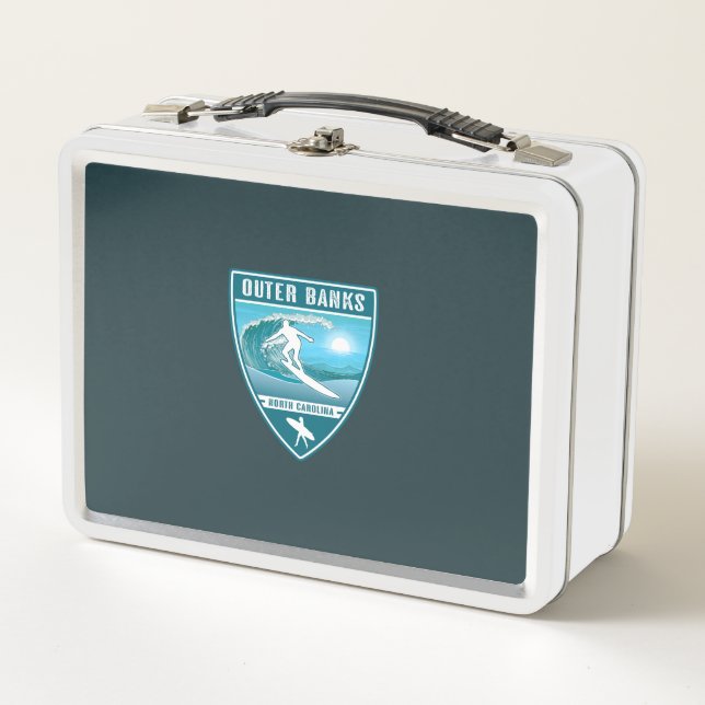 Lunch Box Surf Bancs extérieurs Caroline du Nord (Devant)