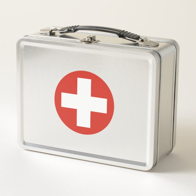 Lunch Box Switzerland country flag roundel (Devant)