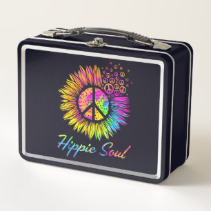 Lunch Box SYMBOLE DE PAIX Hippie Soul Tournesol