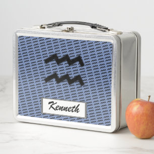 Lunch Box Symbole Zodiaque Aquarius Standard par K Yoncich