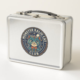 Lunch Box T-shirt graphique Monster Kaiju Cat - Art Monster 