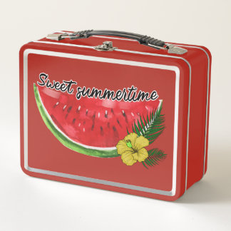 Lunch Box Temps d'été doux | Watercolor Watermelon
