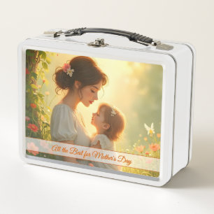 Lunch Box Tendre Amour Maternel dans une Lumière Fleurie