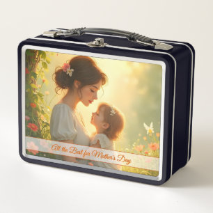 Lunch Box Tendre Amour Maternel dans une Lumière Fleurie