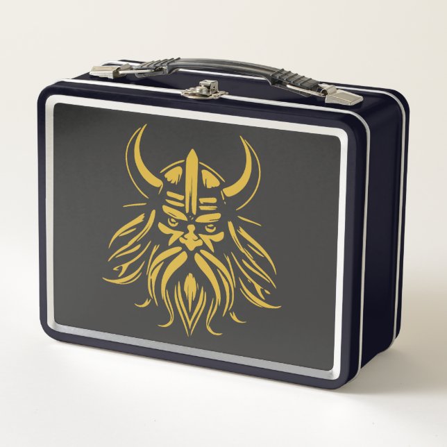 Lunch Box Tête de vicking (Devant)