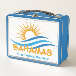Lunch Box Texte personnalisé Bahamas