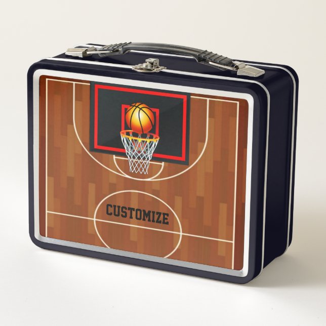 Lunch Box Thème de basket-ball Slam Dunk (Devant)