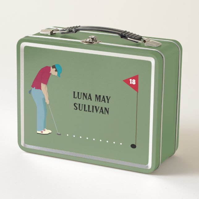 Lunch Box Thème de la balle de golf (Devant)