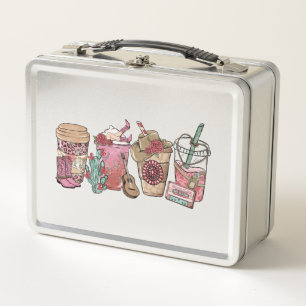 Lunch Box Thème du Café Lover Western Cowboy