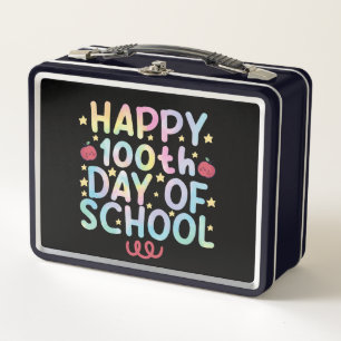 Lunch Box Tie Dye Happy 100ème jour d'école Enseignant Élève