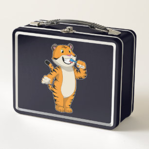 Lunch Box Tigre avec brosse à dents
