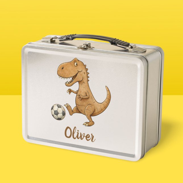 Lunch Box Tiny Trex Jouer Soccer Personnalisé (Créateur téléchargé)