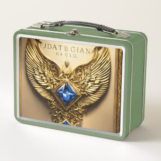 Lunch Box ### Titre : **Aigle royal : Lunchbo diamant et or