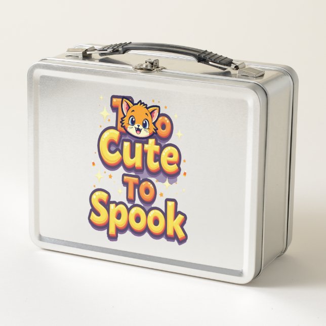 Lunch Box Too Cute To Spook Cat (Devant)