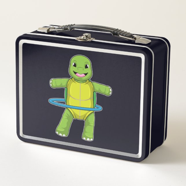 Lunch Box Tortue à Fitness avec pneus Fitness (Devant)