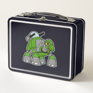 Lunch Box Tortue comme robot avec canons