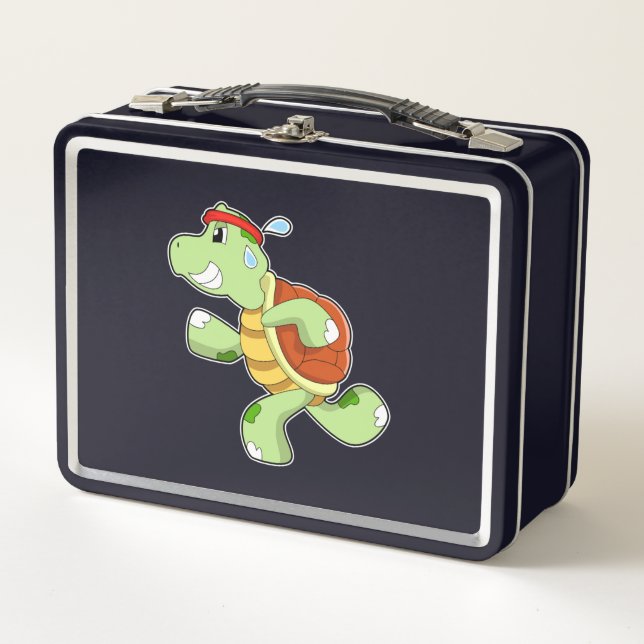 Lunch Box Tortue en tant que coureur (Devant)