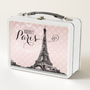 Lunch Box Tour Eiffel élégant de Paris ajoutent le nom