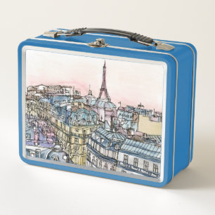 Lunch Box Tour Eiffel et Paris d'aquarelle des destinations