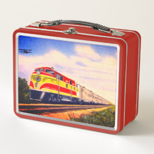 Lunch Box Train diesel et avion 