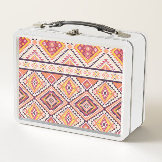 Lunch Box Tribal Aztec rayé Arrière - plan sans couture