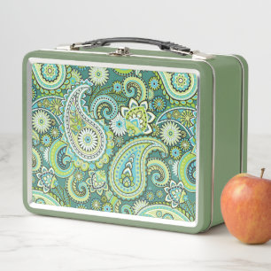 Lunch Box Trippy Hippy Retro Paisley