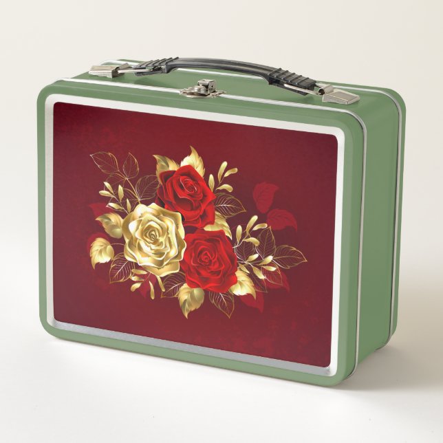 Lunch Box Trois Roses de bijoux (Devant)