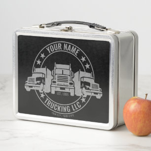 Lunch Box Trucker personnalisé Big Rig Semi Camion Camion