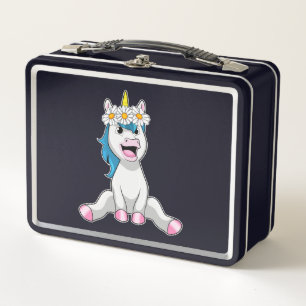 Lunch Box Unicorn avec Flowers Daisy