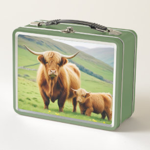 Lunch Box Vache des Highlands Animal Nature Faune Affection 
