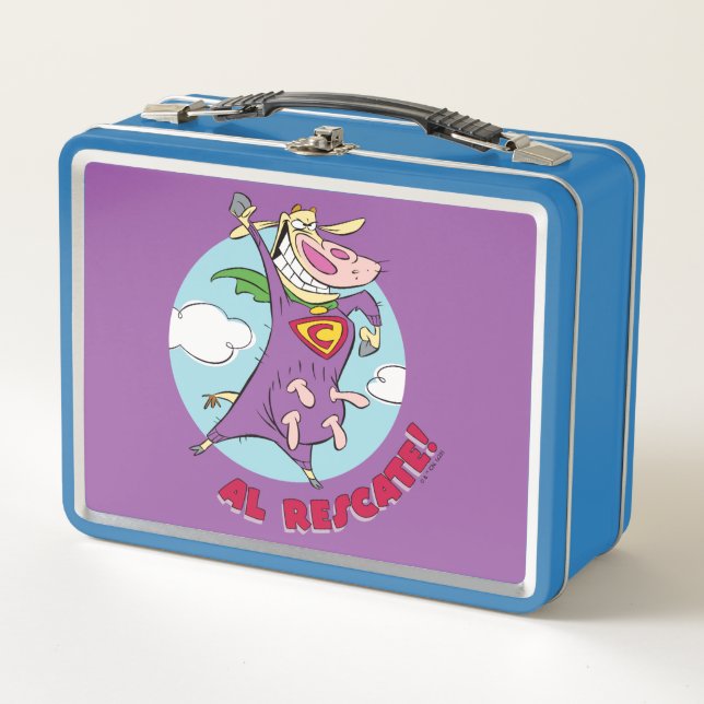 Lunch Box Vache et poulet Super Vache Al Rescate! (Devant)