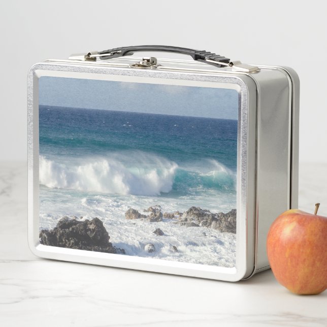 Lunch Box Vagues À Maui, Hawaii Paysage Photographie (En situation)