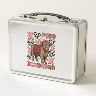 Lunch Box Vêtement vintage de la Saint-Valentin XOXO jolie v