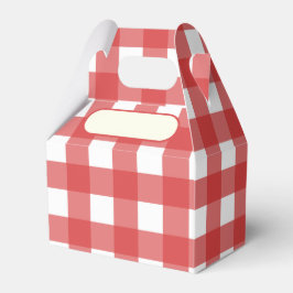 Lunch Box Vichy Rouge Geschenkschachtel