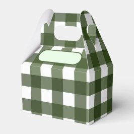 Lunch Box Vichy Vert Geschenkschachtel