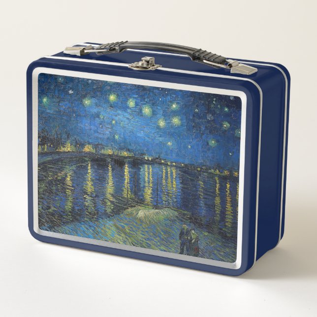 Lunch Box Vincent van Gogh - Nuit étoilée sur le Rhône (Devant)