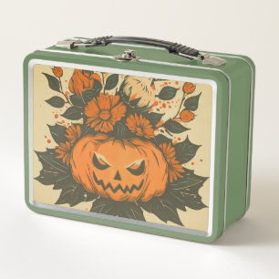 Lunch Box Vintage/Halloween/Automne/citrouille