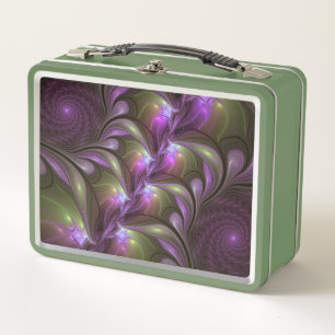 Lunch Box Violet Abstrait violet violet kaki fractal
