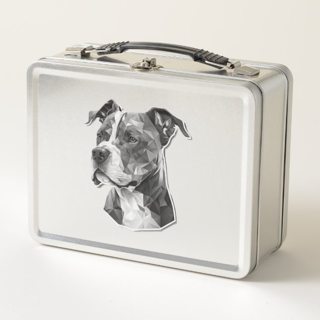 Lunch Box Visage de chien Pitbull (Devant)