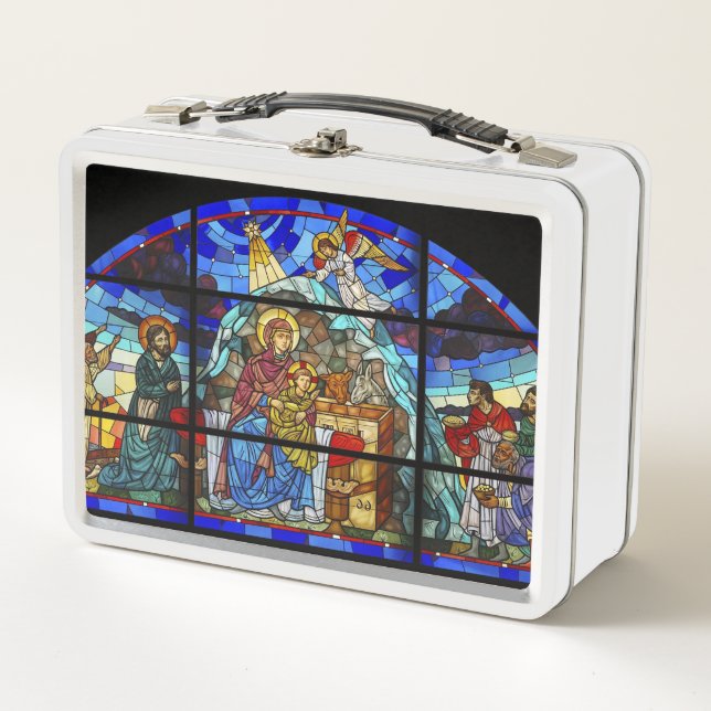Lunch Box Vitrail Naissance du Christ (Devant)